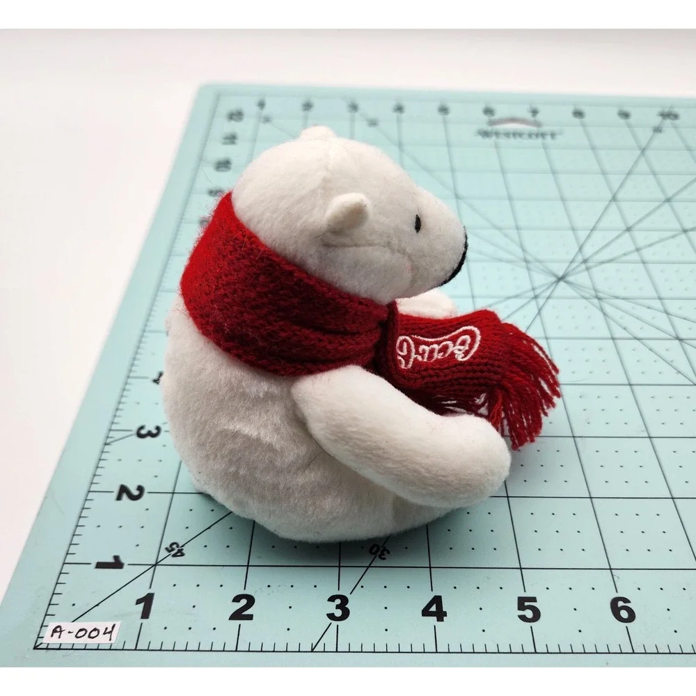 Coca-Cola White Polar‎ Bear Red Scarf 4